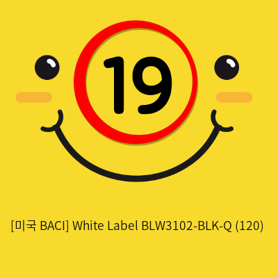 [미국 BACI] White Label  BLW3102-BLK-Q (120)